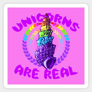 Unicorns are real Sticker